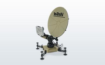 Ground terminal product image of a Viasat branded multi-mission terminal